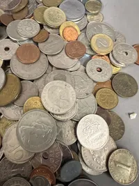 Stor samling mønter