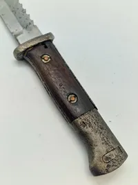 Original tysk GW/98 bajonet med savtakker