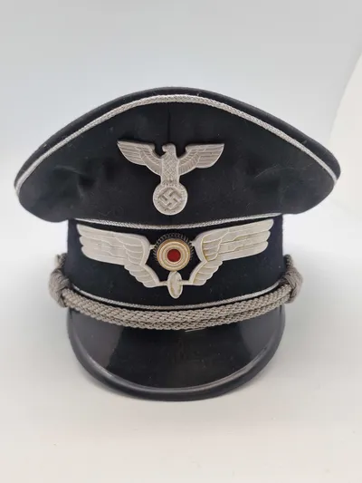 Tysk Reichbahn kasket - Postwar