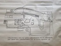 Original undervisnings plakat for maskingevær M/48