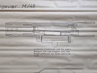 Original undervisnings plakat for maskingevær M/48