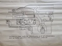 Original undervisnings plakat for maskingevær M/48