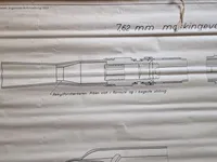 Original undervisnings plakat for maskingevær M/48