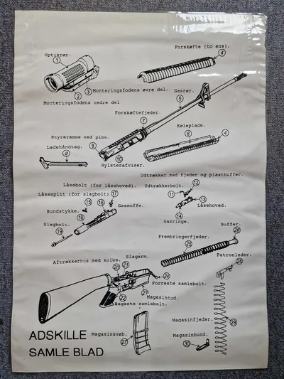 Original undervisnings plakat for M/95