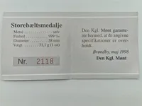 Original Storebælt jubilæums mønt - finsølv