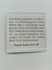 Original Storebælt jubilæums mønt - finsølv