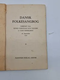 Original kongesangbog - Kong Chr X