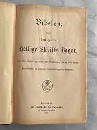 Original dansk bibel - 1891