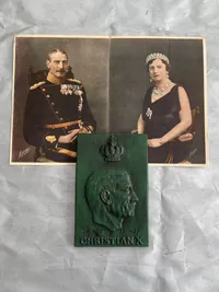 Originalt Kong Chr X lot - bemærk gipspladen