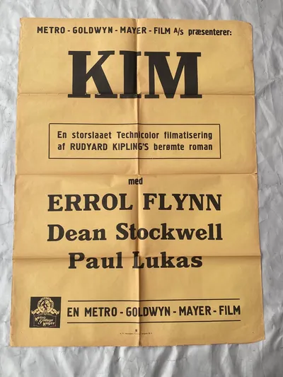Original dansk biograf plakat fra 1950’erne - stor størrelse