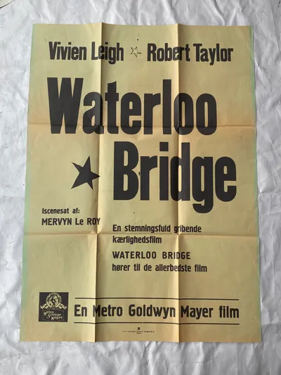 Original dansk biograf plakat fra 1950’erne - stor størrelse