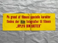 Sjælden biograf flyer fra 1950’erne fra en af de mere frække film