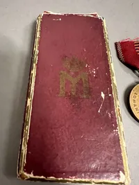 Romanian Royal Anti Communist Campaign Crusade against bolsheviks bronze medal. 1941 - 1944 med æske
