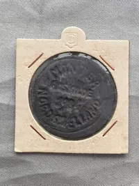 Original indgangsmønt fra møntmesse i Roskilde 1984