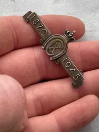 Original Kong Chr X nål af sterlingsølv