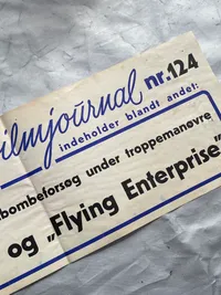 Original stor flyer/spiseseddel fra Politikken