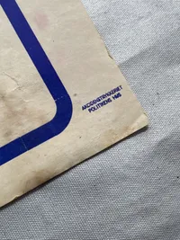 Original stor flyer/spiseseddel fra Politikken