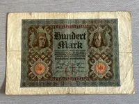 Original tysk pengeseddel fra 1920’erne