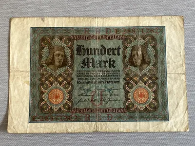 Original tysk pengeseddel fra 1920’erne