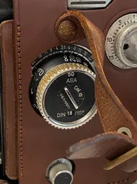 Originalt stort Rolleiflex kamera fra 1940’erne med taske