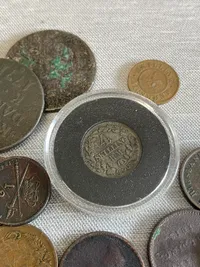 Lot originale danske skillingsmønter - flere af sølv