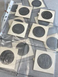 Lot originale danske markedsmønter
