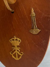 Dansk skibslanterne -monteret som lampe