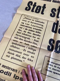 Stor original dansk biograf plakat fra 1950’erne