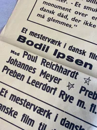 Stor original dansk biograf plakat fra 1950’erne