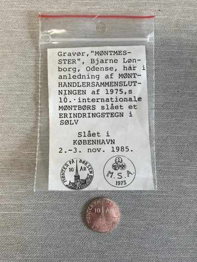 Erindringstegn af sterlingsølv