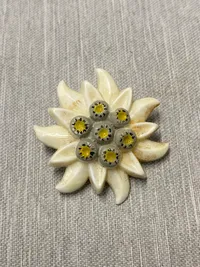 Original tysk Edelweis broche - ww2