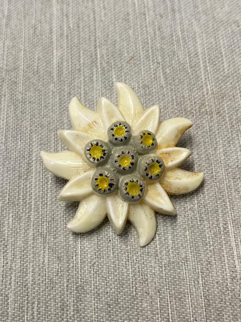 Original tysk Edelweis broche - ww2