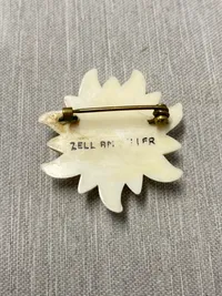 Original tysk Edelweis broche - ww2