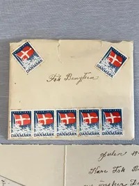 Originalt dansk julekort - 1945