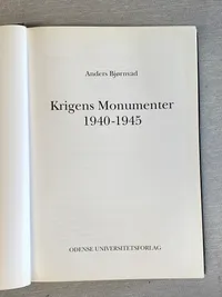 Krigens monumenter 1940-1945
