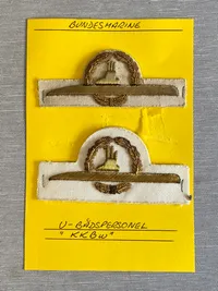 Originale tyske marine mærker (ubåd) - Bundeswehr