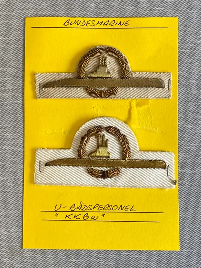 Originale tyske marine mærker (ubåd) - Bundeswehr