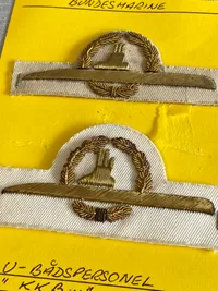 Originale tyske marine mærker (ubåd) - Bundeswehr