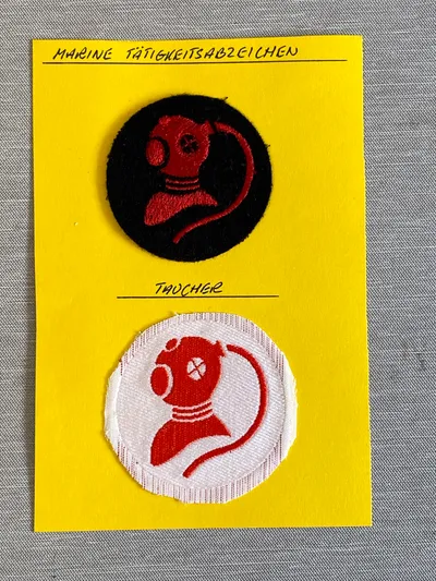 Originale tyske marine mærker - Bundeswehr (Sjældne)