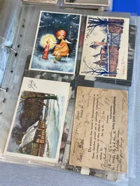 Kæmpe samling julekort og postkort fra start 1900 tallet til 1950’erne