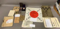 Original Samling fra Japansk soldat der døde i Kina 1939, Medaljer, id disk og meget mere, alt er oversat