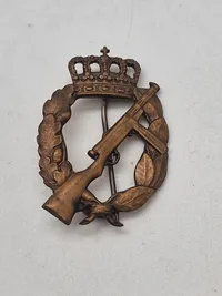 Originalt Skyttemærke fra Den Danske brigade i Sverige