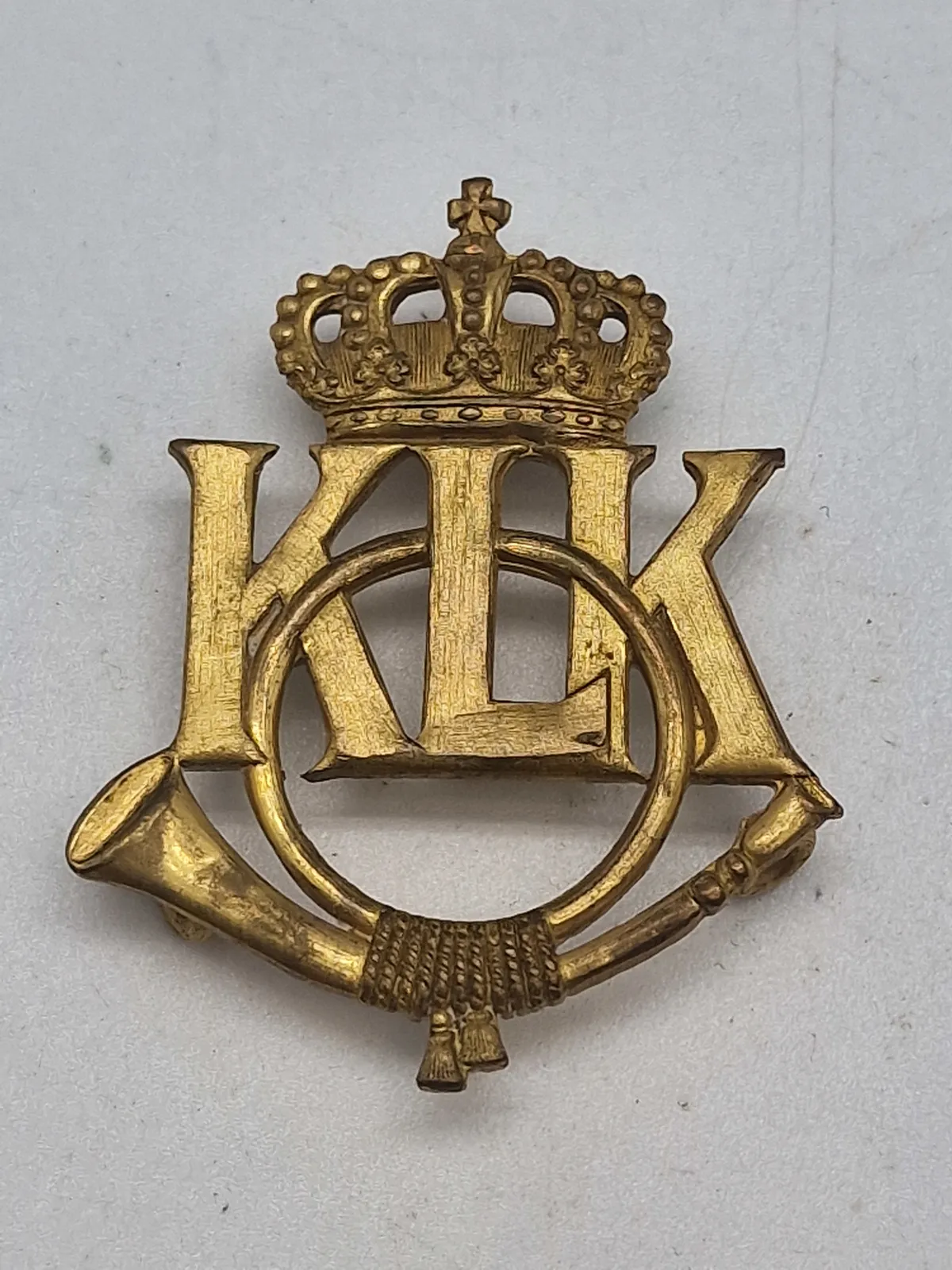 Originalt kongeligt livjæger korps mærke