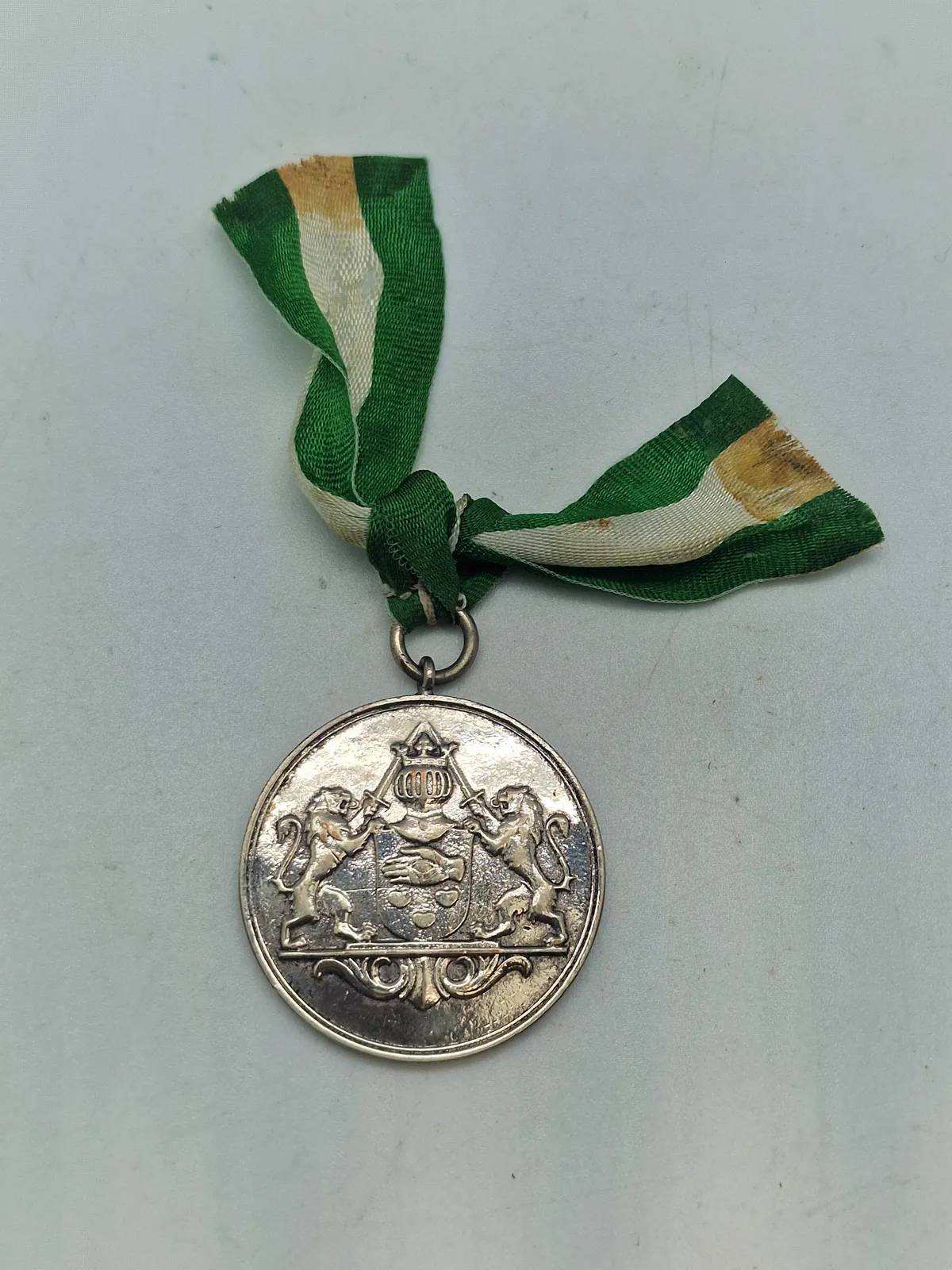 Original Dansk Sølv politi medalje