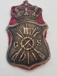 Ærme mærke for lærer ved gymnastikskolen ca. 1871