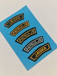 Samling danske skulder flashes