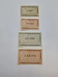 Sæt brigade sedler - originale