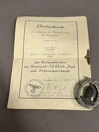 Originalt Ubåds jager, tildelt i Norge 1943