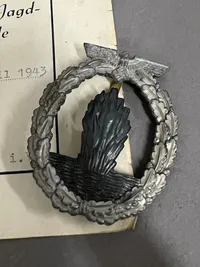 Originalt Ubåds jager, tildelt i Norge 1943