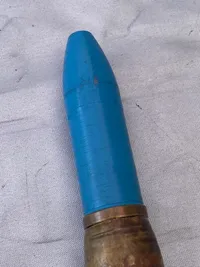 Original amerikansk 20 mm eksercerpatron - ww2 (genbrugt)